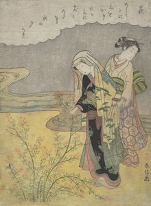 Bush Clover Hagi, ca. 1766, ca. 1766. av Suzuki Harunobu