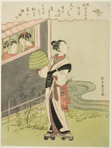 Den fjerde måneden (Uzuki), fra serien "Popular Versions of Immortal Poets in Four Seasons (Fuzoku shiki kasen)" av Suzuki Harunobu
