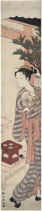 Teboden - Kagiya Osen, ca. 1769 av Suzuki Harunobu