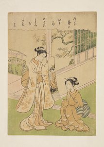 Ukjent skuespill av Yoneyama Teiga (farget treblokktrykk) av Suzuki Harunobu