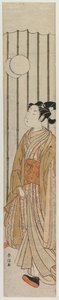 Ung mann som spiller fotball, sent på 1760-tallet. av Suzuki Harunobu