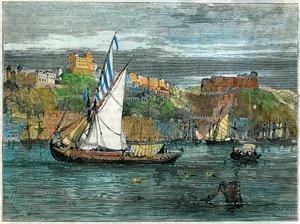 Utsikt over Porto, Portugal, c1880