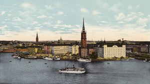 Stockholm: Riddarholmen (farget foto) av Swedish Photographer