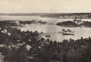 Sverige / Sverige: Stockholms omgivelser, Saltsjobaden (s/hvitt foto) av Swedish Photographer