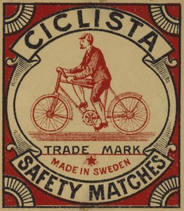 Etikett for Ciclista sikkerhetsfyrstikker av Swedish School