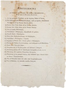 Liste over illustrasjoner fra Klinckowstroms Atlas of the United States, 1824 (trykk) av Swedish School