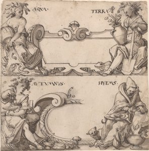 Vann og jord/Høst og vinter av Swiss 16th Century