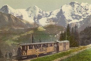 Berner Oberland: Murrenbahn (farget bilde) av Swiss Photographer