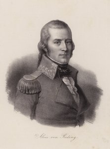 Alois von Reding , sveitsisk militæroffiser, revolusjonær og politiker (gravering) av Swiss School