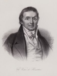 Charles Victor de Bonstetten , sveitsisk politiker og forfatter (gravering) av Swiss School