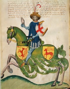 Federico Capodilista dei Transelgardi (tempera på vellum) av Swiss School