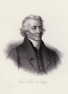 Frederic-Cesar de La Harpe, sveitsisk politisk leder og personlig lærer for Alexander I av Russland (gravering) av Swiss School