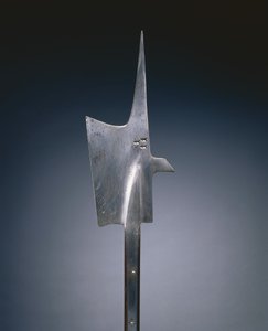 Hellebard, ca. 1480-1500 (stål og tre) av Swiss School