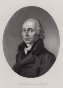 Hans Conrad Escher von der Linth , sveitsisk vitenskapsmann, kunstner og politiker (gravering) av Swiss School
