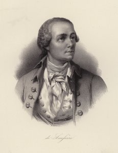 Horace Benedict de Saussure , sveitsisk fysiker, fjellklatrer og alpine oppdagelsesreisende (gravering) av Swiss School
