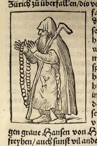 Illustrasjon fra Cosmographia av Sebastian Muenster, Basel 1544 av Swiss School