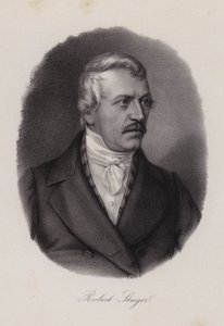 Jakob Robert Steiger , sveitsisk politiker og president for det sveitsiske nasjonalrådet (gravering) av Swiss School