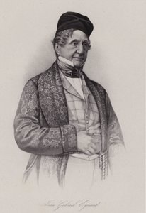 Jean-Gabriel Eynard , sveitsisk bankmann (gravering) av Swiss School