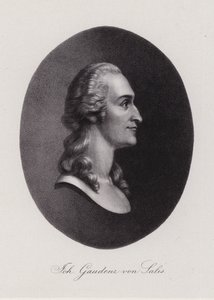 Johann Gaudenz von Salis-Seewis , sveitsisk poet (gravering) av Swiss School