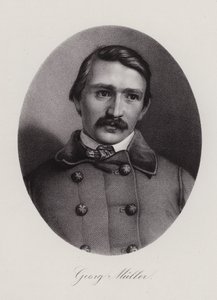 Johann Georg Mueller , sveitsisk arkitekt og maler (gravering) av Swiss School