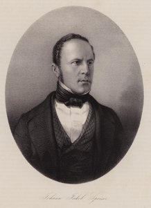 Johann Jakob Speiser , sveitsisk tekstilhandler, bankmann og politiker (gravering) av Swiss School
