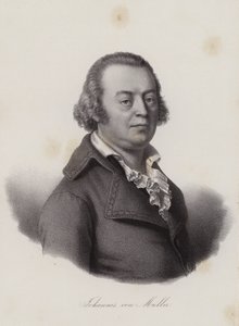 Johannes von Muller , sveitsisk historiker (gravering) av Swiss School
