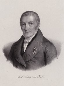Karl Ludwig von Haller , sveitsisk jurist (gravering) av Swiss School