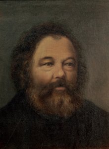 Portrett av Mikhail Alexandrovich Bakunin (1814-1876) ca. 1865