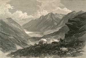 Scene i Poschiavo-dalen, sørlige Grisons av Swiss School