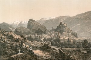 Sion, hovedbyen i kanton Valais av Swiss School
