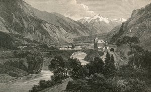 St. Maurice i Nedre Rhone-dalen av Swiss School