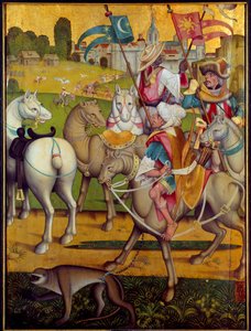 The Riding of the Magi Kings Painting of the Swiss School. 1460 ca. Dijon, Museum of Fine Arts av Swiss School