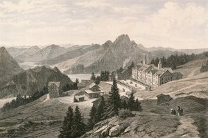 Rigi-Kaltbad, med utsikt mot Pilatus-fjellet av Swiss School