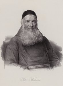 Theodosius Florentini , sveitsisk prest og sosial reformator (gravering) av Swiss School