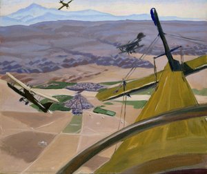 Over Hills of Kurdistan: Flying above Kirkuk, 1919 av Sydney Carline