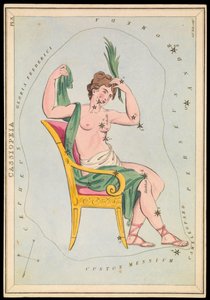 Kassiopeia, ca. 1825 (kort, papir, silkepapir) av Sydney Hall