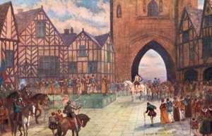 Besøk av kong James I til Chester, 1617 e.Kr av Sydney Herbert