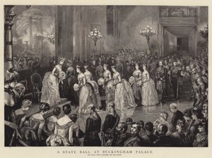 Et statsball på Buckingham Palace av Sydney Prior Hall