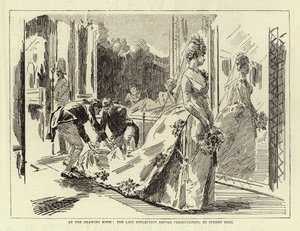 På salongen, siste refleksjon før presentasjon av Sydney Prior Hall