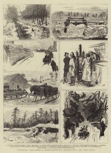Canadian Sketches, en elgjaktekspedisjon, på veien