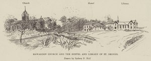 Hawarden Church og Hostel and Library of St Deiniol av Sydney Prior Hall
