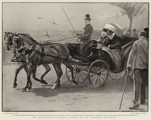 Mr Gladstone i Cannes, en kjøretur på Croisette Boulevard av Sydney Prior Hall