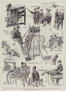 Naval Sham Fight i Portsmouth arrangert av Lord Charles Beresford, MP