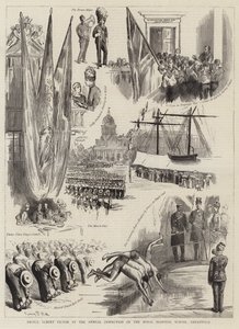 Prins Albert Victor ved den årlige inspeksjonen av Royal Hospital School, Greenwich av Sydney Prior Hall