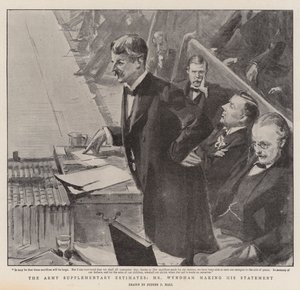 The Army Supplementary Estimations, Mr Wyndham avgir sin uttalelse av Sydney Prior Hall
