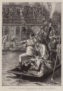 The Eights at Oxford, the Return of the Boat som støtet av Sydney Prior Hall