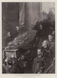 Begravelsen til avdøde Lord Leighton av Sydney Prior Hall