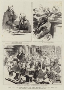 Parnell-kommisjonen ved Royal Courts of Justice av Sydney Prior Hall