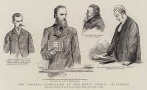 Parnell-kommisjonen ved Royal Courts of Justice av Sydney Prior Hall