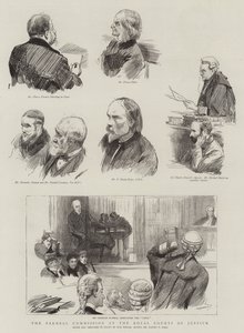 Parnell-kommisjonen ved Royal Courts of Justice av Sydney Prior Hall